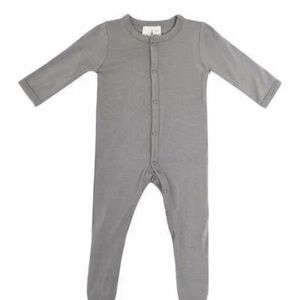 Kyte Baby Gray Footless Snap Romper 12-18 months